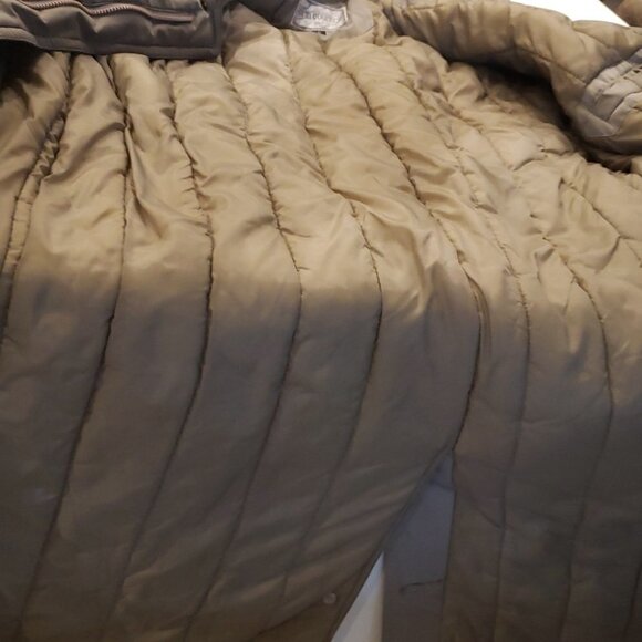 Vintage North Country Eaton Winter Coat Men's Beige Taupe  Size Large Milit - Picture 11 of 11